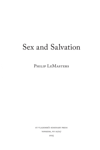 Sex and Salvation
