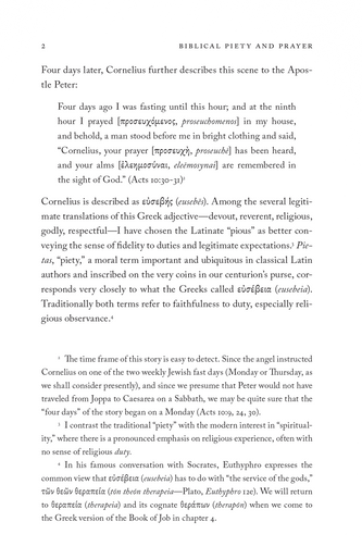 Biblical Piety and Prayer Biblical Piety and Prayer