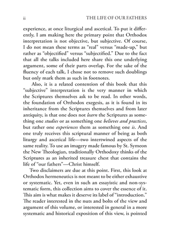 The Life of Our Fathers: An Introduction to the Bible in the Orthodox Church The Life of Our Fathers: An Introduction to the Bible in the Orthodox Church