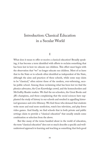 Into the Light: Classical Education and Orthodox Christianity Into the Light: Classical Education and Orthodox Christianity