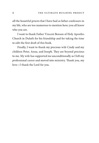 The Ultimate Building Project: The Human Person