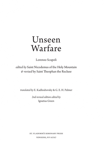 Unseen Warfare 2nd Edition