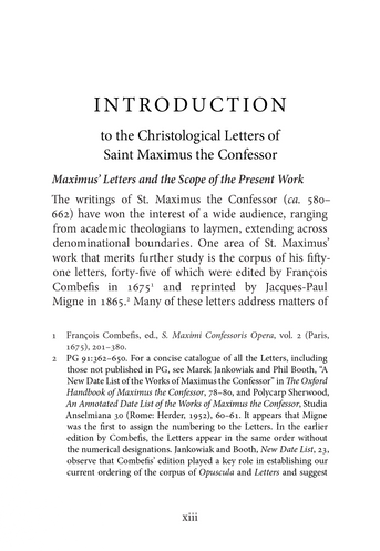 Christological Letters: St. Maximus the Confessor