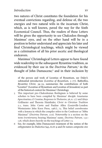 Christological Letters: St. Maximus the Confessor