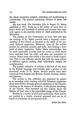 Communion of Love, The