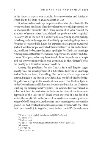 On Marriage and Family Life