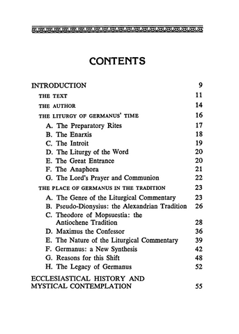 On the Divine Liturgy: St. Germanus of Constantinople