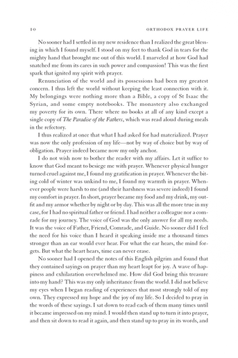 Orthodox Prayer Life: The Interior Way