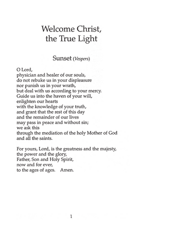 Praying with the Orthodox Tradition