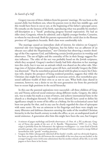 Saint Gregory of Nazianzus: An Intellectual Biography Saint Gregory of Nazianzus: An Intellectual Biography