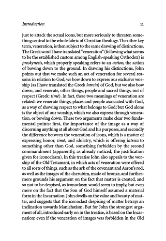 Three Treatises on the Divine Images: St. John of Damascus