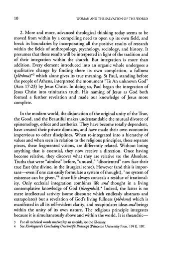 Woman and the Salvation of the World