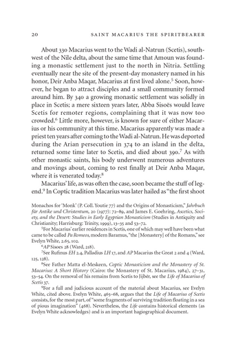 St. Macarius the Spiritbearer: Coptic Texts Relating to Saint Macarius the Great