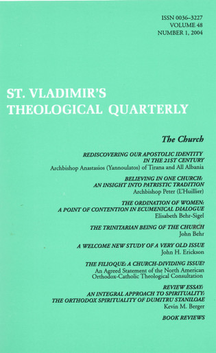 St Vladimir's Theological Quarterly, vol. 48, no. 1 (2004)