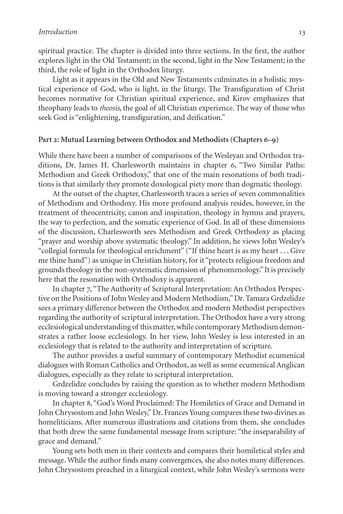 Orthodox and Wesleyan Scriptural Understanding and Practice