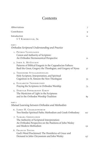 Orthodox and Wesleyan Scriptural Understanding and Practice