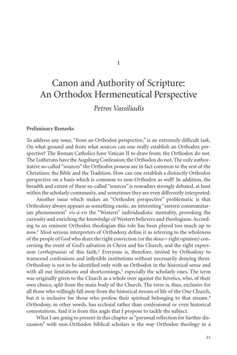 Orthodox and Wesleyan Scriptural Understanding and Practice