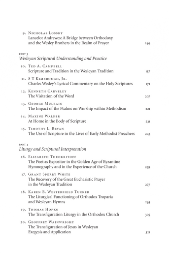 Orthodox and Wesleyan Scriptural Understanding and Practice