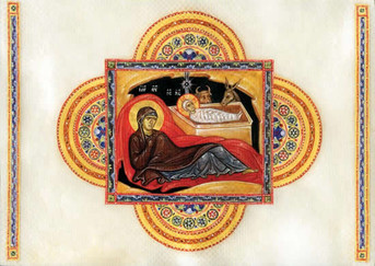 PK-C14 Illuminated Nativity Greeting Cards: Nativity of Christ