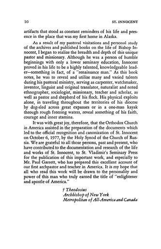 Saint Innocent, Apostle to America