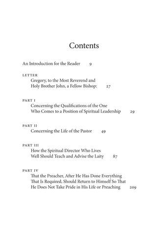 The Book of Pastoral Rule: St. Gregory the Great The Book of Pastoral Rule: St. Gregory the Great