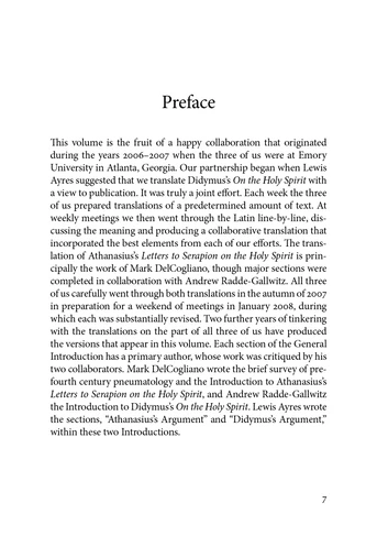 Works on the Spirit: Athanasius the Great & Didymus the Blind