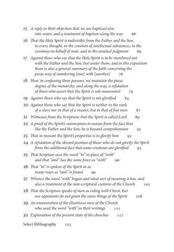 On the Holy Spirit: St. Basil the Great On the Holy Spirit: St. Basil the Great