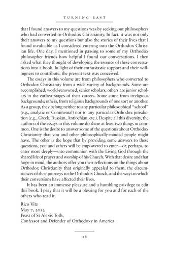 Turning East: Contemporary Philosophers and the Ancient Christian Faith