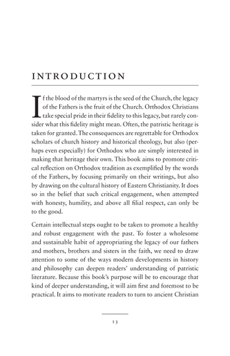 Remember the Days of Old: Orthodox Thinking on the Patristic Heritage