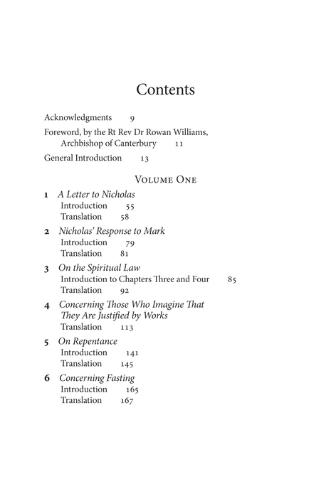 Counsels on the Spiritual Life, Volumes One and Two: Mark the Monk