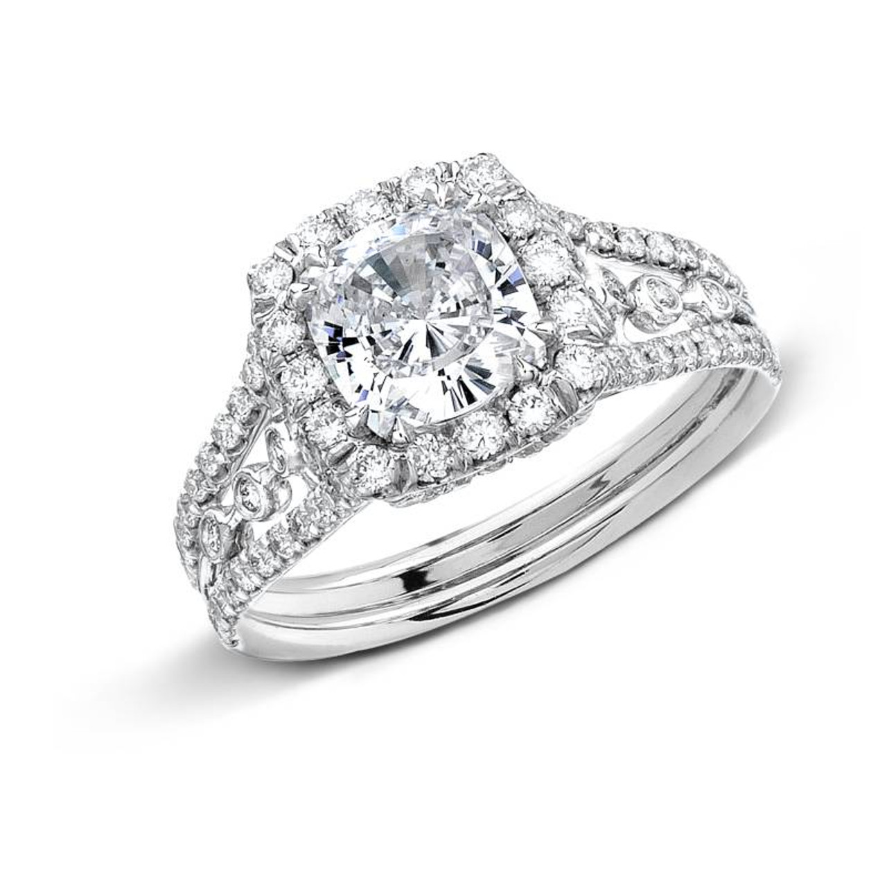 Diane S Tiara Ladies Cushion Cut Diamond Ring Cds0058 Gale