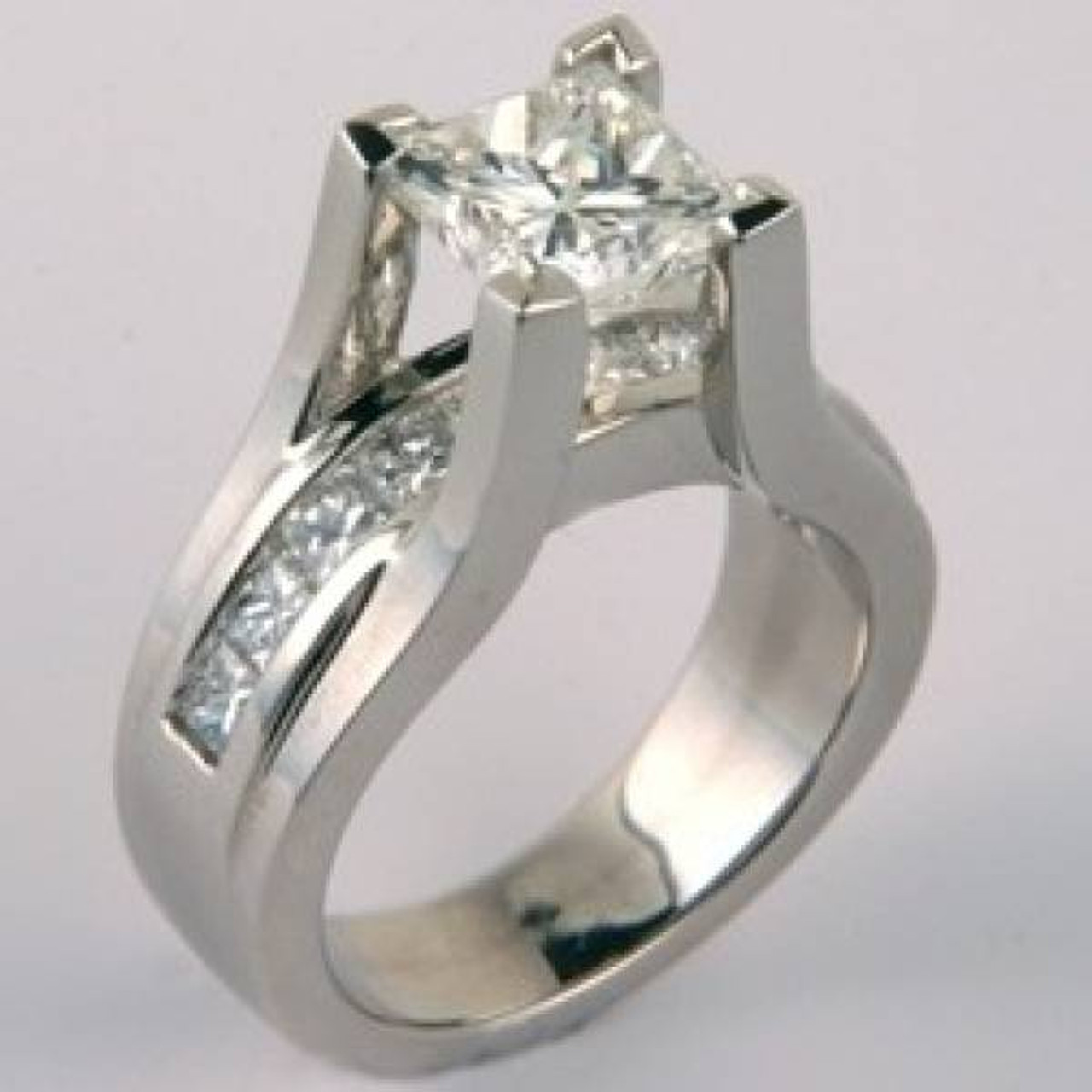 Princess Cut Solitaire Engagement Ring |Style 7587