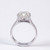 2.41ct Lab Grown Cushion Cut Diamond Halo Ring