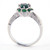 Natural 1.13ct Green Tsavorite Flower Design Ring