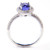 Natural 1.85ct Tanzanite & Diamond Halo Ring