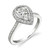 Halo Bezel Pear Shape Diamond Ring - CDS0008