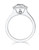 Halo Bezel Cushion Cut Diamond Ring - CDS0009