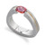 Tension Set Oval Cut Colored Stone Ring - CDS0022