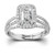 Diane's Tiara Ladies Emerald Cut Diamond Ring - CDS0048