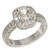 Antique Halo Style Diamond Encrusted Ring - CDG0150