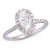 Natural 0.91ct Oval Halo Diamond Ring