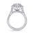 5.01ct Radiant Cut Halo Engagement Ring in 18kt White Gold