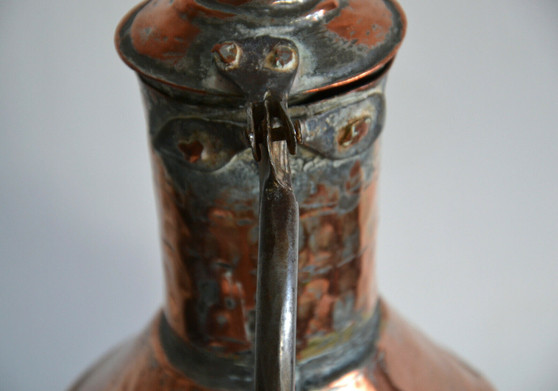 Antique Copper Brass Large Water Kettle/Jug/ Pitcher 19th Century, Sweden