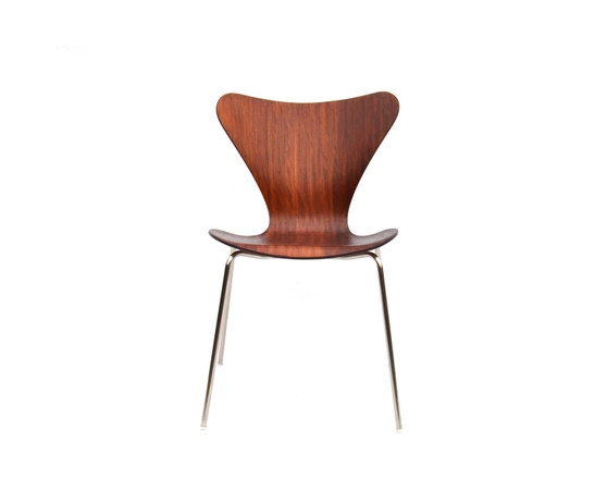 Danish Mid Century Mahogany Dining Chair By Arne Jacobsen For Fritz Hansen, Circa 1950s