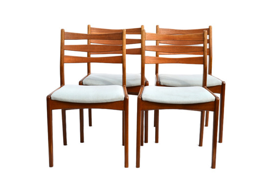 Set Of 4 Dining Room Chairs By Slagelse Møbelvaerk A / S, Denmark