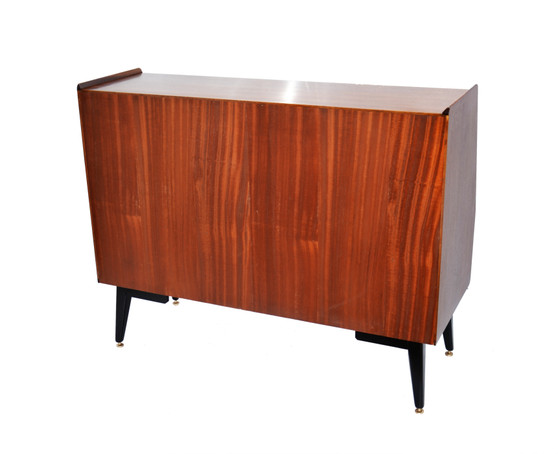 Vintage G Plan Sideboard, Tola And Black Librenza Highboard 1950s