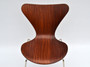 Danish Mid Century Mahogany Dining Chair By Arne Jacobsen For Fritz Hansen, Circa 1950s