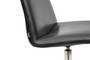 Vintage Danish Style Black Leather Tulip Swivel Chair By Börje Johanson For Johanson Design