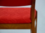 Set of 2 Red Vintage Danish style Mid Century Chairs