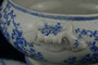 Antique French Gien Blue And White Tureen Ironstone Bowl, Rustic Farm House Tablewere